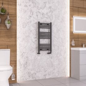 Eastbrook Wendover Straight Multirail 800mm x 400mm Matt Anthracite   41.0636