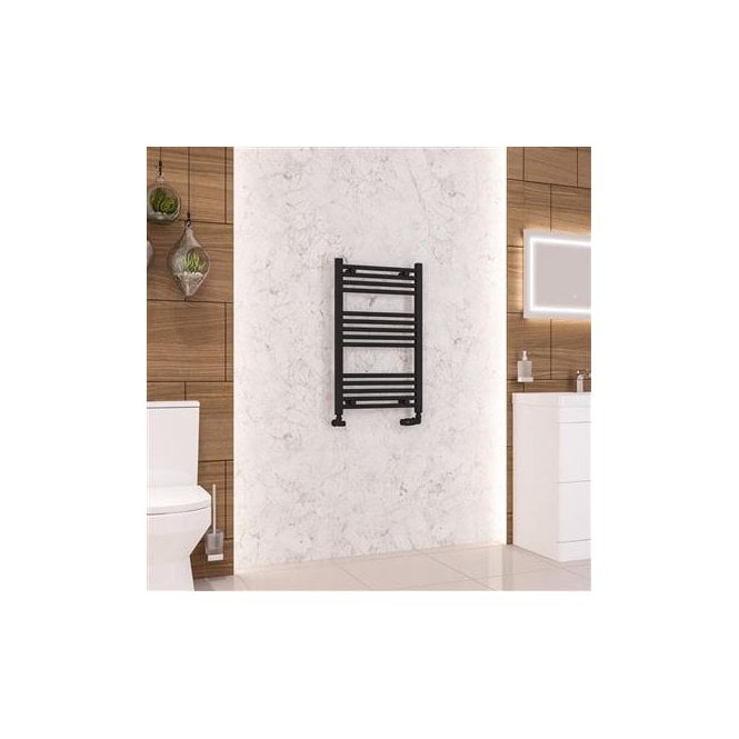 Eastbrook  Wendover Straight Multirail 800mm x 500mm Matt Black   41.0670