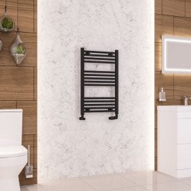 Eastbrook Wendover Straight Multirail 800mm x 500mm Matt Black   41.0670