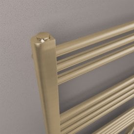 Eastbrook Wendover Straight Multirail 800mm x 750mm Brushed Brass   41.1176