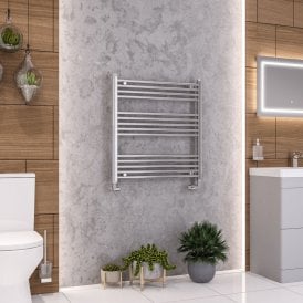 Eastbrook Wendover Straight Multirail 800mm x 750mm Chrome   41.0077