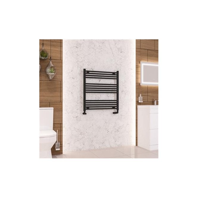 Eastbrook  Wendover Straight Multirail 800mm x 750mm Matt Black   41.0672
