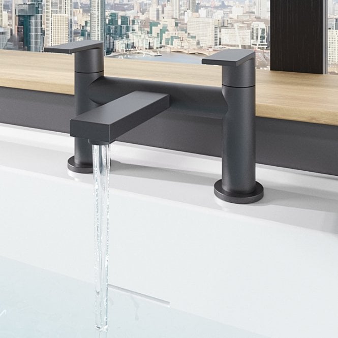 Eastbrook  Westbury Bath Filler Matt Black   93.1037