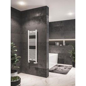 Eastbrook Westward 1200mm x 400mm Straight Multirail Gloss White   89.0578