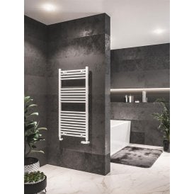 Eastbrook Westward 1200mm x 600mm Straight Multirail Gloss White   89.0580