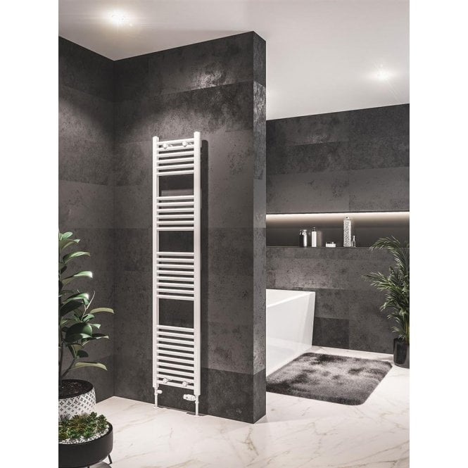 Eastbrook  Westward 1800mm x 400mm Straight Multirail Gloss White   89.0581