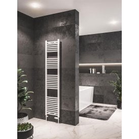 Eastbrook Westward 1800mm x 400mm Straight Multirail Gloss White   89.0581