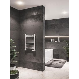 Eastbrook Westward 600mm x 500mm Straight Multirail Gloss White   89.0572