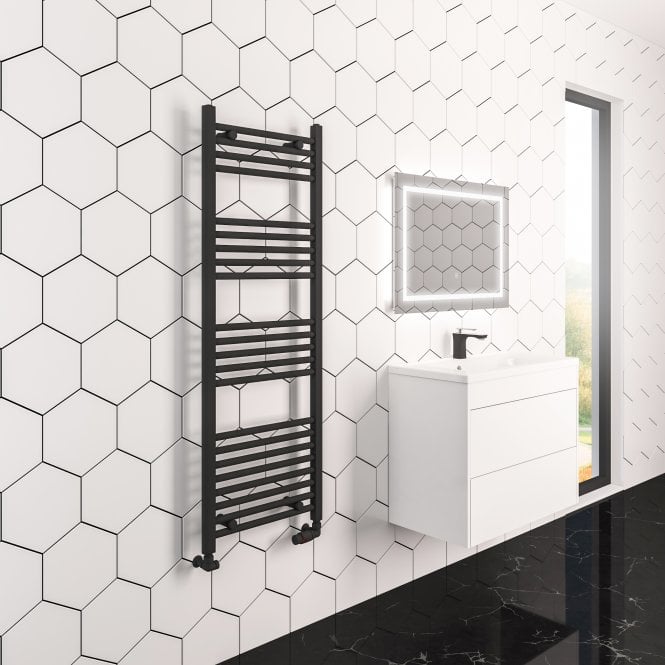 Eastbrook  Wingrave 1000mm x 300mm Straight Multirail Matt Black   89.0681