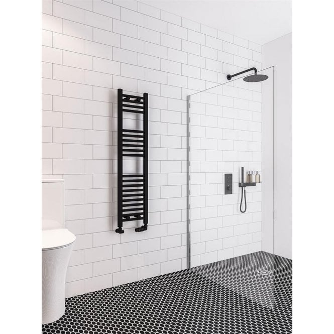 Eastbrook  Wingrave 1200mm x 300mm Straight Multirail Matt Black   89.0682