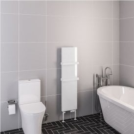 Eastbrook Wingrave 1200mm x 310mm Flat Panel Radiator Gloss White   89.1455