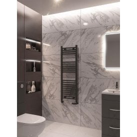 Eastbrook Wingrave 1200mm x 400mm Straight Multirail Matt Anthracite   89.0070