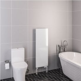Eastbrook Wingrave 1200mm x 410mm Flat Panel Radiator Gloss White   89.1456