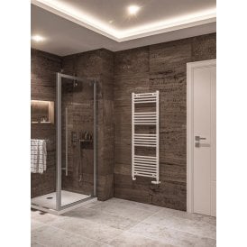 Eastbrook Wingrave 1400mm x 500mm Straight Multirail Gloss White   89.0537