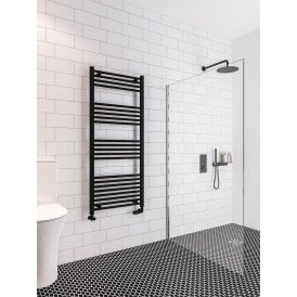 Eastbrook Wingrave 1400mm x 600mm Straight Multirail Matt Black   89.0607