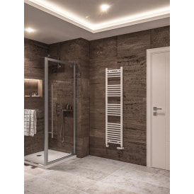 Eastbrook Wingrave 1600mm x 400mm Straight Multirail Gloss White   89.0116