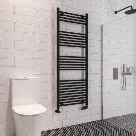 Eastbrook Wingrave 1600mm x 600mm Straight Multirail Matt Black   89.0610
