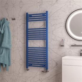 Eastbrook Wingrave 1600mm x 600mm Straight Multirail Matt Cobalt Blue   89.1605