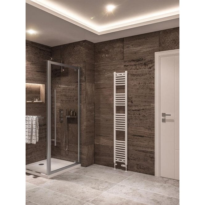 Eastbrook  Wingrave 1800mm x 300mm Straight Multirail Gloss White   89.0655