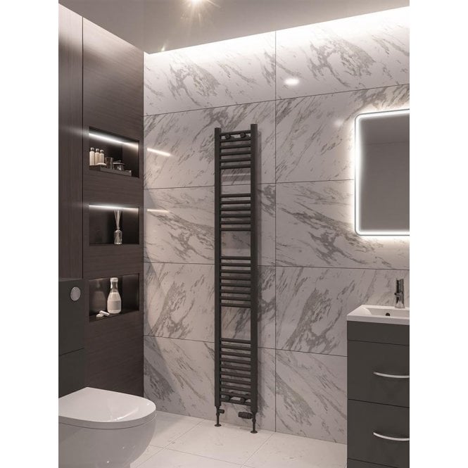 Eastbrook  Wingrave 1800mm x 300mm Straight Multirail Matt Anthracite   89.0675