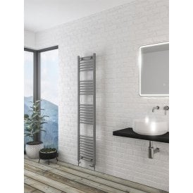 Eastbrook Wingrave 1800mm x 400mm Straight Multirail Matt Grey   89.1436