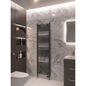 Eastbrook Wingrave 1800mm x 500mm Straight Multirail Matt Anthracite   89.0077