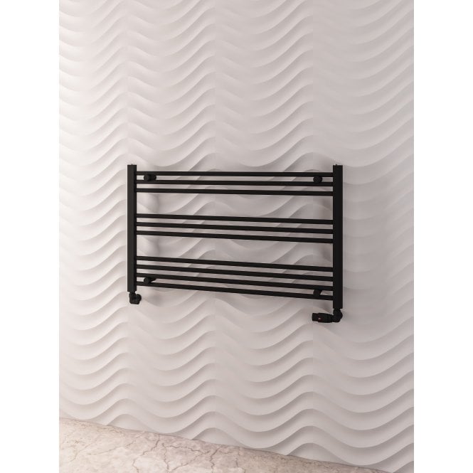 Eastbrook  Wingrave 600mm x 1000mm Straight Multirail Matt Black   89.1447