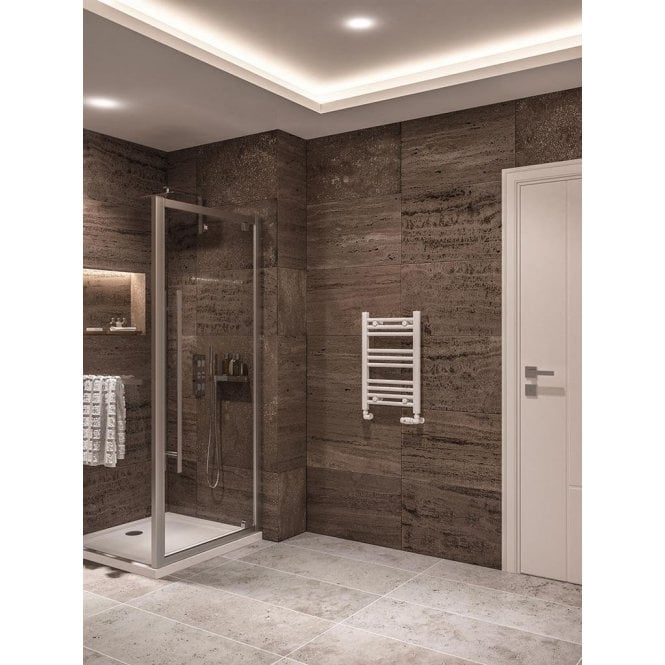 Eastbrook  Wingrave 600mm x 400mm Straight Multirail Gloss White   89.0647