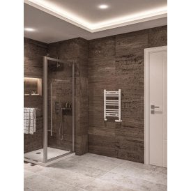 Eastbrook Wingrave 600mm x 400mm Straight Multirail Gloss White   89.0647