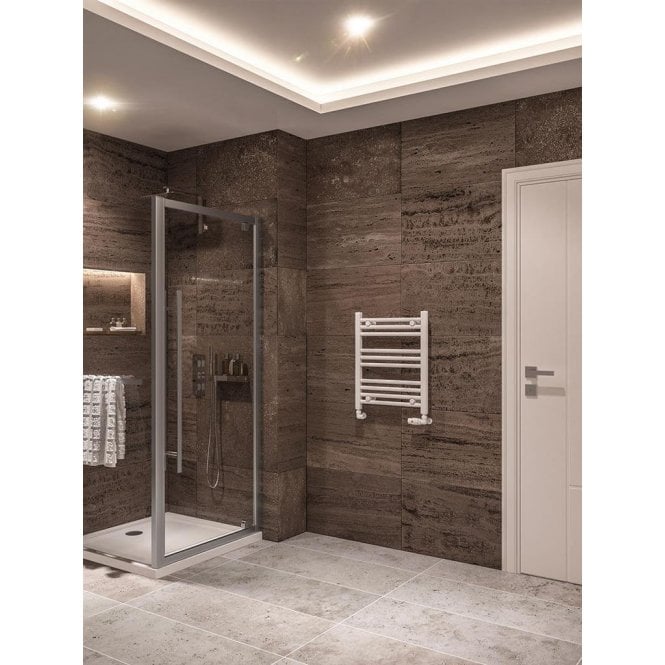 Eastbrook  Wingrave 600mm x 500mm Straight Multirail Gloss White   89.0648