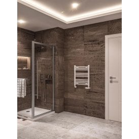 Eastbrook Wingrave 600mm x 500mm Straight Multirail Gloss White   89.0648