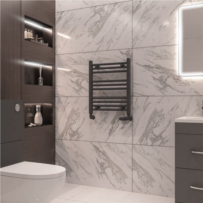 Eastbrook  Wingrave 600mm x 500mm Straight Multirail Matt Anthracite   89.0668