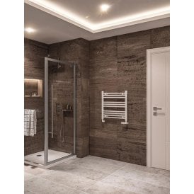 Eastbrook Wingrave 600mm x 600mm Straight Multirail Gloss White   89.0649