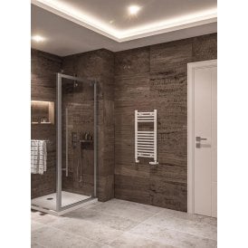 Eastbrook Wingrave 800mm x 400mm Straight Multirail Gloss White   89.0113