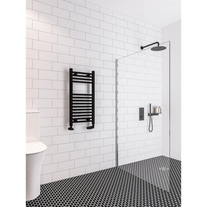 Eastbrook  Wingrave 800mm x 400mm Straight Multirail Matt Black   89.0596