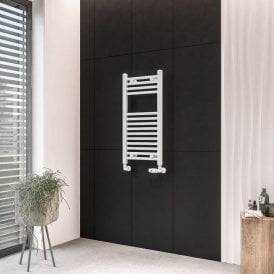 Eastbrook Wingrave 800mm x 400mm Straight Multirail Matt White   89.0053