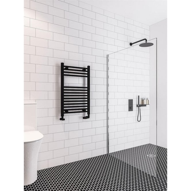 Eastbrook  Wingrave 800mm x 500mm Straight Multirail Matt Black   89.0597