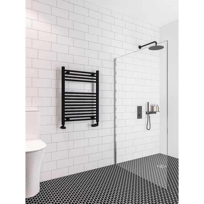 Eastbrook  Wingrave 800mm x 600mm Straight Multirail Matt Black   89.0598