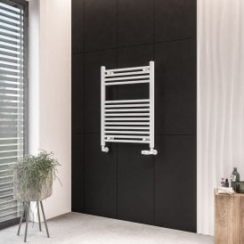 Eastbrook Wingrave 800mm x 600mm Straight Multirail Matt White   89.0063