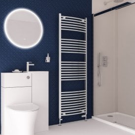 Eastbrook Wingrave Curved Multirail 1800mm x 600mm Chrome   89.0398