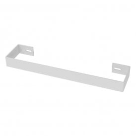 Eastbrook Wingrave Flat Panel Towel Hanger 410mm Gloss White   89.1460