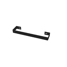 Eastbrook Wingrave Flat Panel Towel Hanger 410mm Matt Black   89.1484