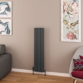 Eastbrook Withington 1200mm x 280mm Aluminium Radiator Matt Anthracite   89.0963