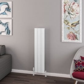 Eastbrook Withington 1200mm x 280mm Aluminium Radiator Matt White   89.0930