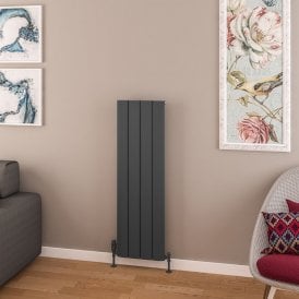 Eastbrook Withington 1200mm x 375mm Aluminium Radiator Matt Anthracite   89.0964