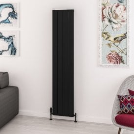 Eastbrook Withington 1800mm x 375mm Aluminium Radiator Matt Black   89.0788