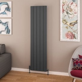 Eastbrook Withington 1800mm x 470mm Aluminium Radiator Matt Anthracite   89.0142