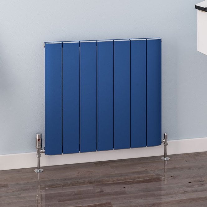 Eastbrook  Withington 1800mm x 470mm Aluminium Radiator Matt Cobalt Blue   89.1610