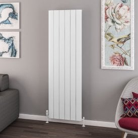 Eastbrook Withington 1800mm x 565mm Aluminium Radiator Matt White   89.0783