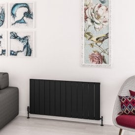 Eastbrook Withington 600mm x 1230mm Aluminium Radiator Matt Black   89.0781